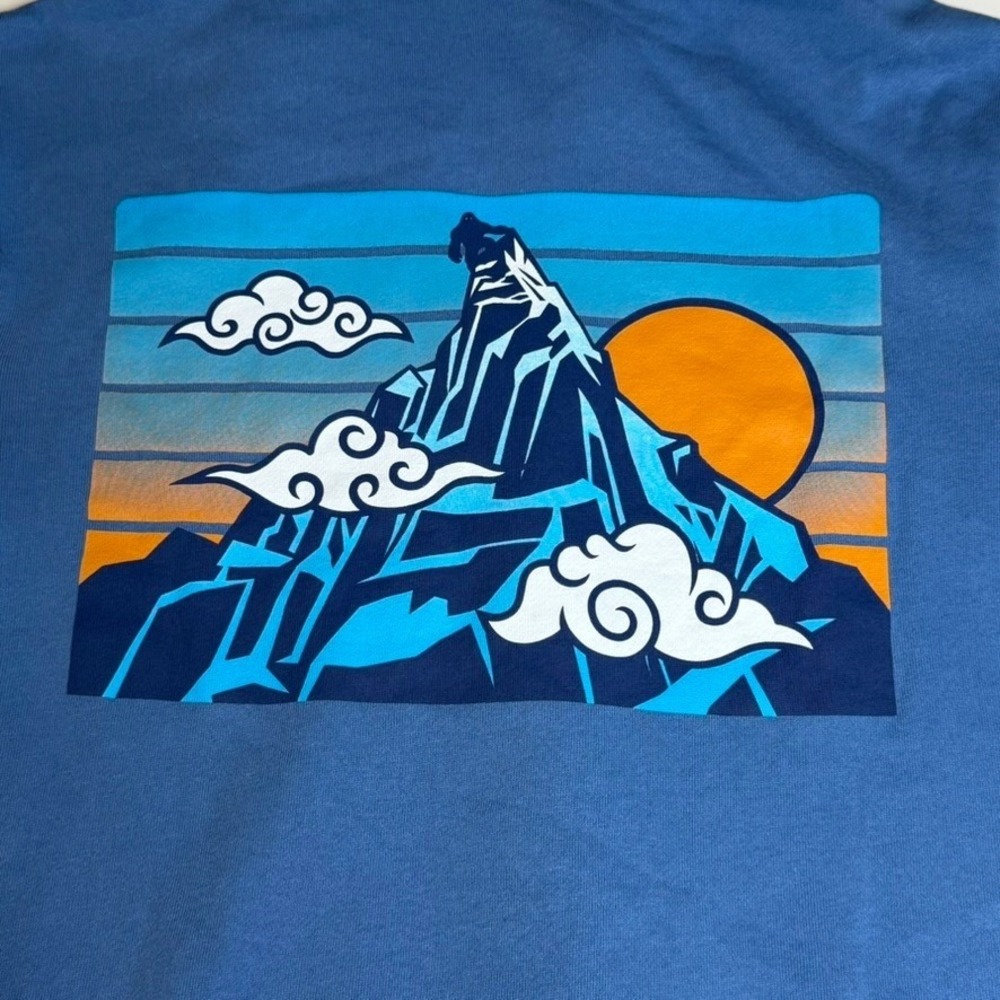 Disney Animal Kingdom Expedition Everest Hoodie‎ Men Women XS Blue Full Zip - Picture 7 of 7